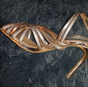 Rose gold Fioni heels